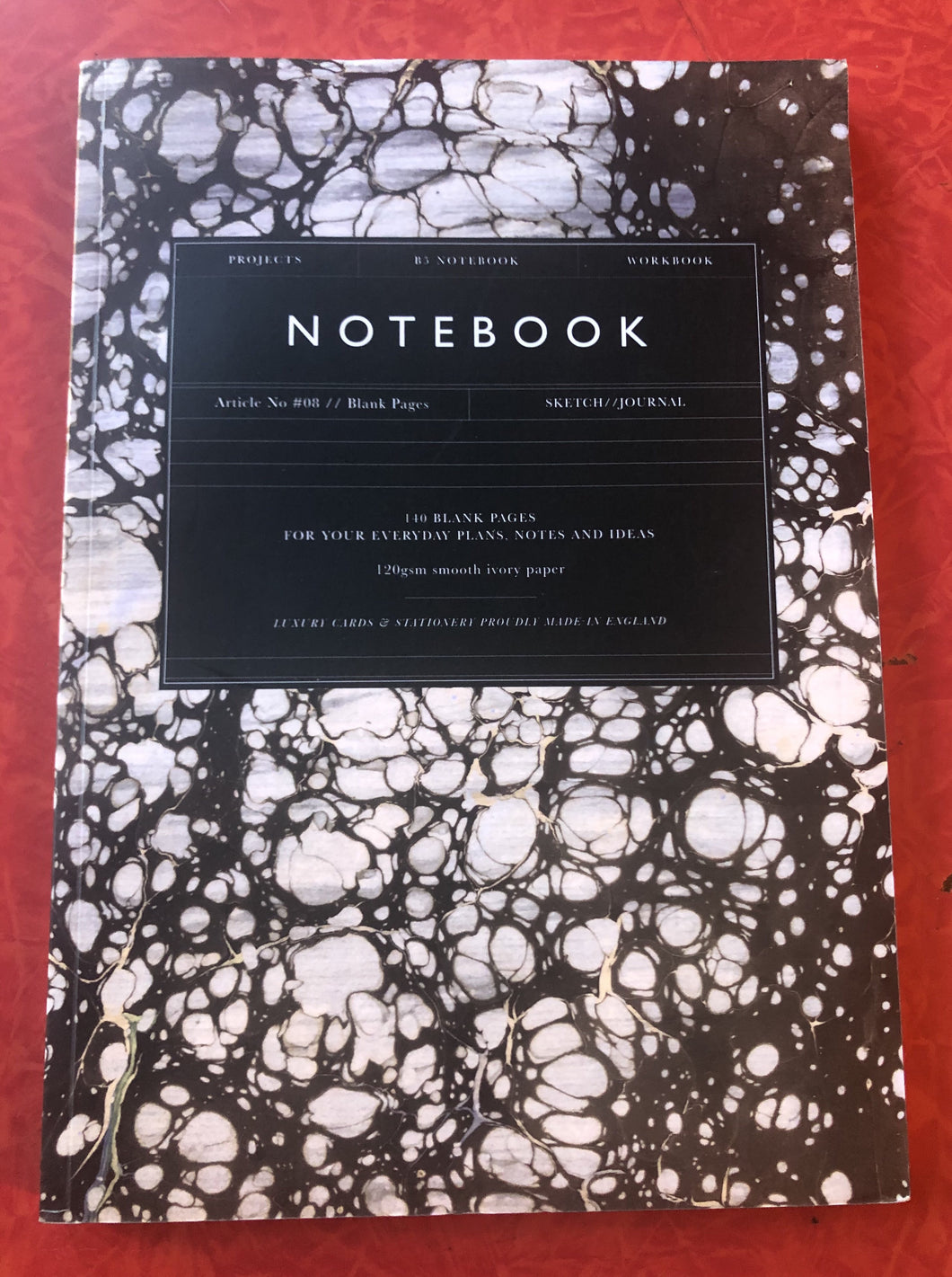 Katie Leamon Black Marble Notebook