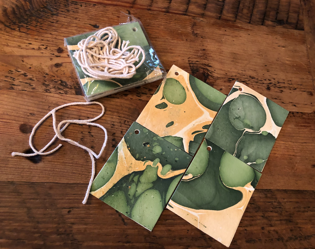 Marbleized Paper Gift Tags
